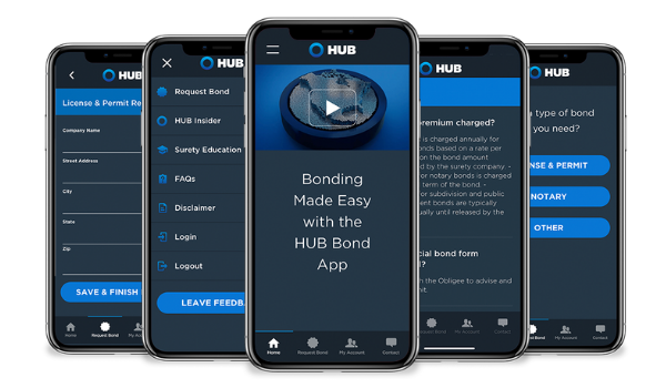 HUB International app on smartphones